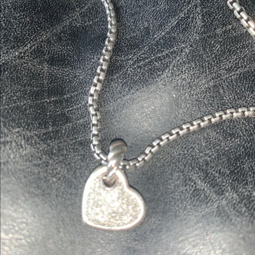 Diamond Heart David Yurman necklace!